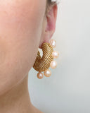 SOLITO PEARLED HOOPS